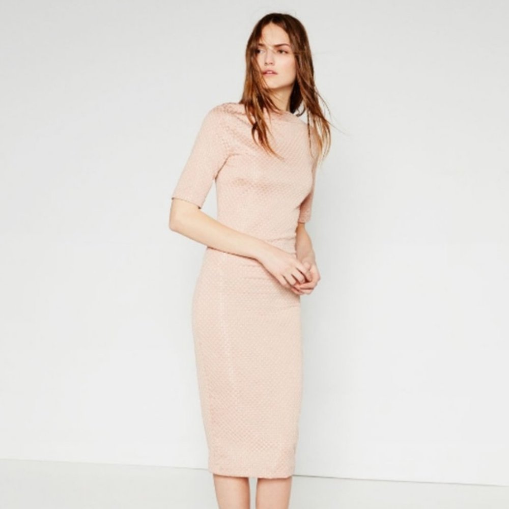NWT BLACK Zara midi dress